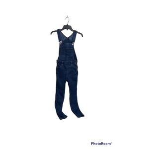 Levi's Utility Bib Overalls Stretch Denim Skinny Fit Leg Black Women's Size 23